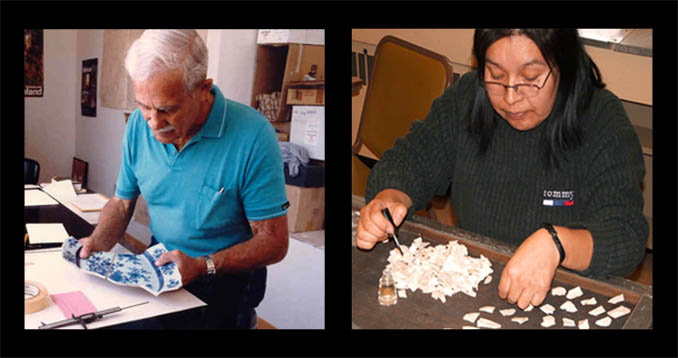 volunteers at the Kingston Archaeological Centre